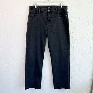Hudson Black Straight Leg Jeans Size 12 Classic Minimalist